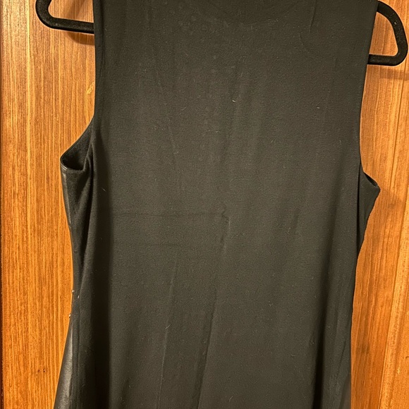 Bailey 44 Black Leather Dress with Stud Accents - Picture 4 of 4